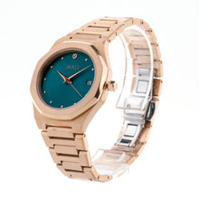 Load image into Gallery viewer, Rina - Rose Gold Royal Green