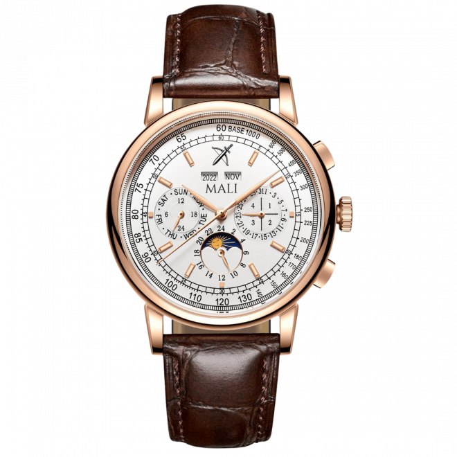 The Sahara Moon Phase (Rose Gold White)