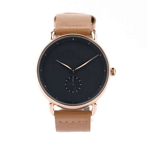 MVMT Nova Black Leather Watch with Rose Gold Details Nova | 95K+ 5-Star Reviews main image 2