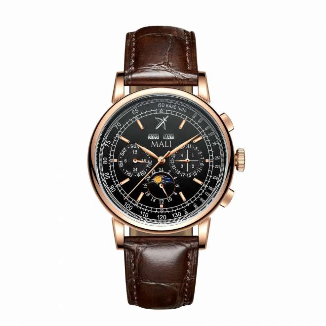 The Sahara Moon Phase (Rose Gold Black)