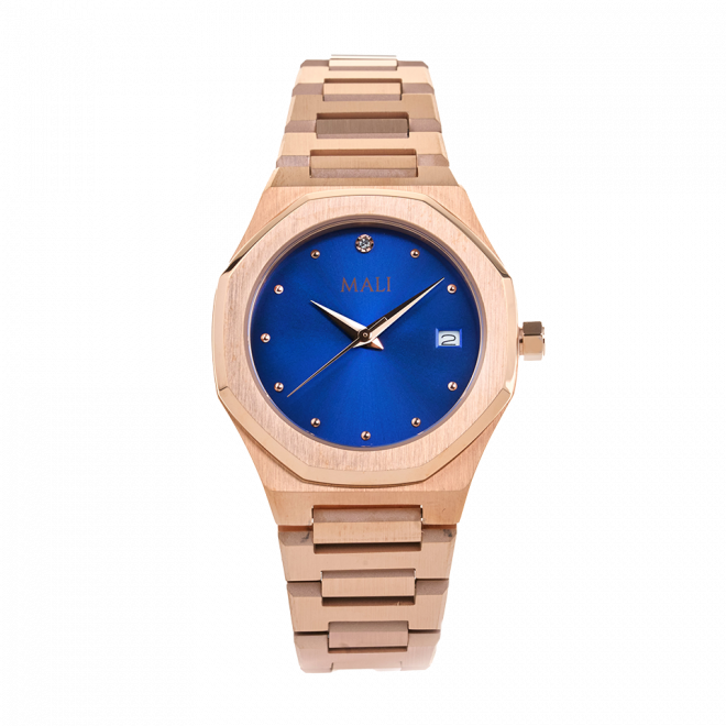 Rina - Rose Gold Blue